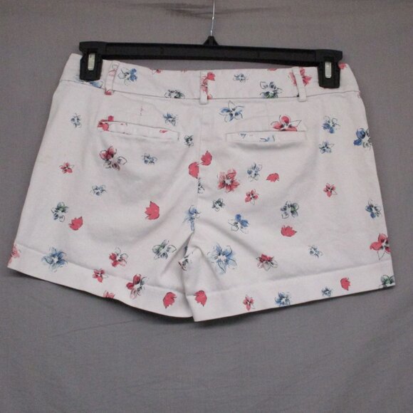 Ann Taylor Chino Short Floral Print White Women Size | 4P - Picture 8 of 11